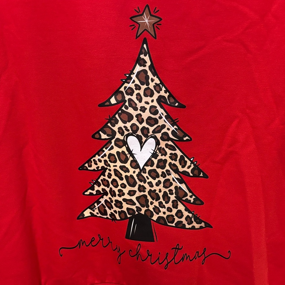 Red V-Neck Christmas Sweater - Picture 2 of 4
